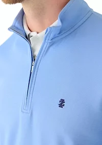 Men's Long Sleeve Feeder Striped 1/4 Zip Pullover