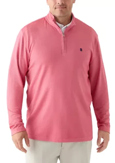Big & Tall Long Sleeve Performance Comfort Quarter Zip
