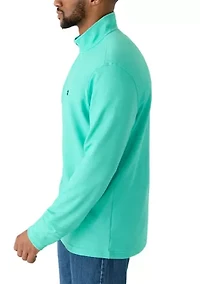 Big & Tall Long Sleeve Performance Comfort Quarter Zip