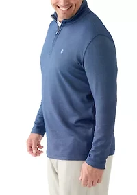 Big & Tall Long Sleeve Performance Comfort Quarter Zip