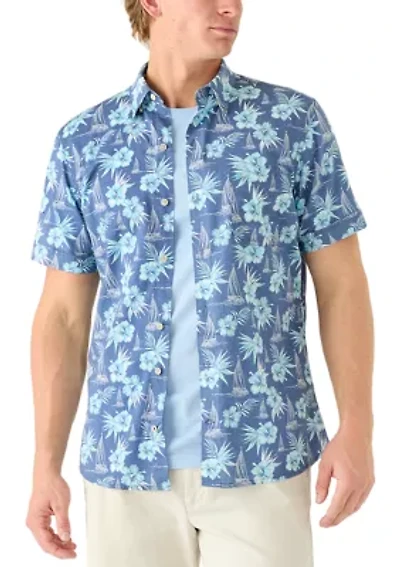 Men's Floral Button Down Shirt