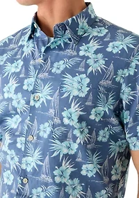 Men's Floral Button Down Shirt