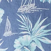 Big & Tall Dockside Chambray Short Sleeve Button Down Printed Shirt