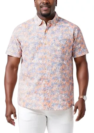 Big & Tall Dockside Floral Print Button Down Shirt