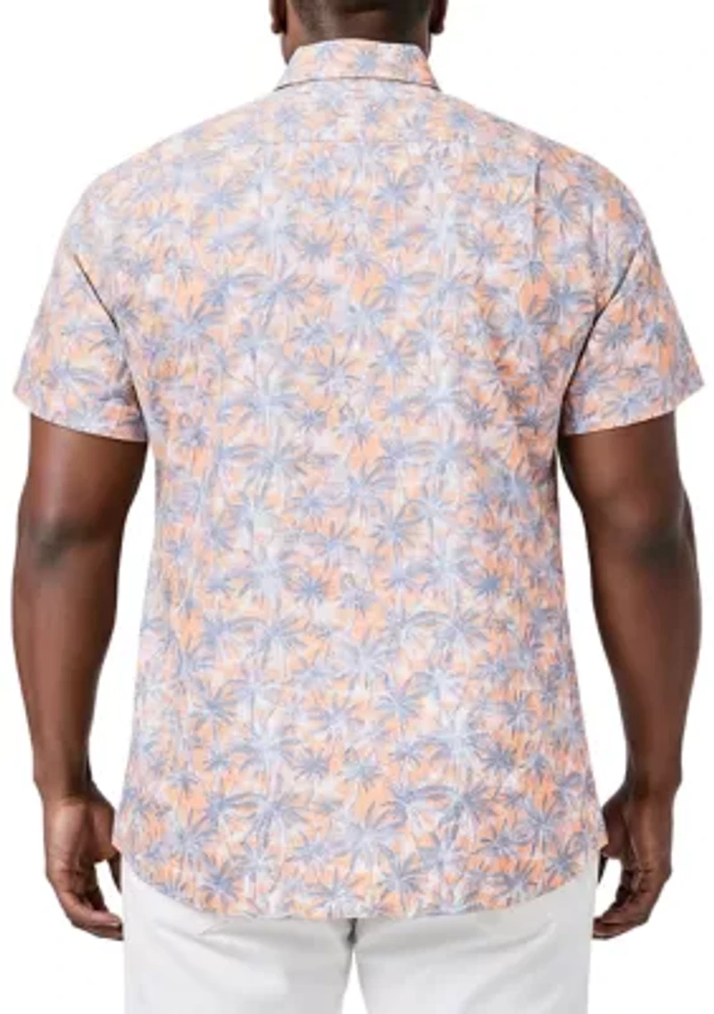 Big & Tall Dockside Floral Print Button Down Shirt