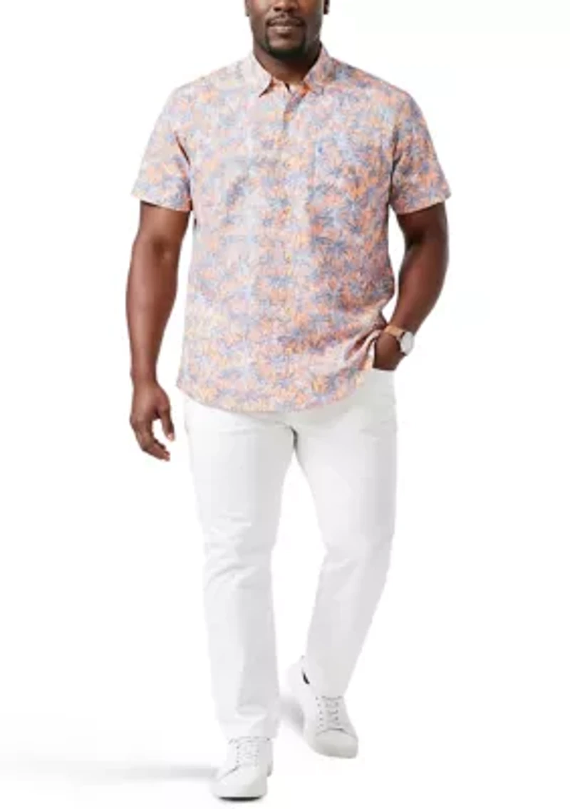 Big & Tall Dockside Floral Print Button Down Shirt
