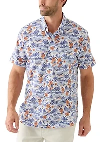 Men's Blue Sail Boat Shirt