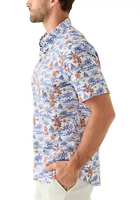 Men's Blue Sail Boat Shirt