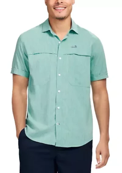 Men's Sunshield Performance Short Sleeve Button Down Shirt