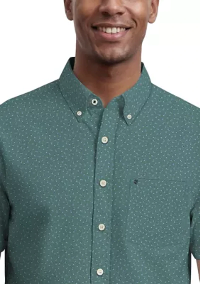Men's Breeze Printed Button-Down Shirt