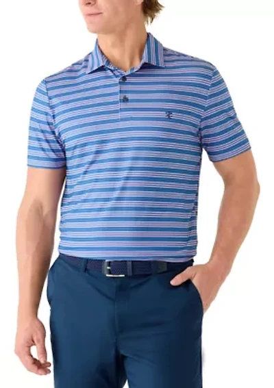 Men's Multi-Striped Collared Neck