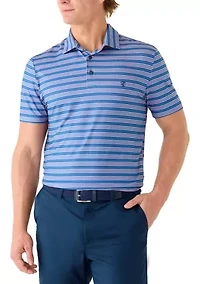 Men's Multi-Striped Collared Neck