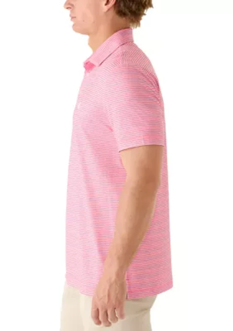 Men's Multi-Striped Collared Neck