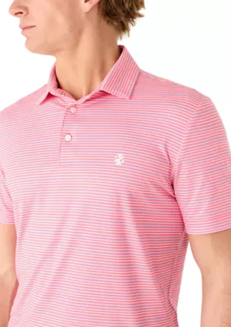 Men's Multi-Striped Collared Neck