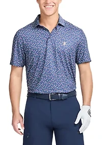 Men's Swingflex Elite Short Sleeve Printed Polo Shirt