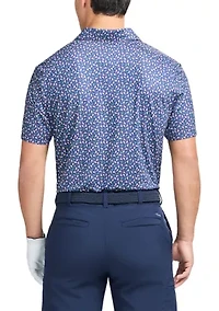 Men's Swingflex Elite Short Sleeve Printed Polo Shirt