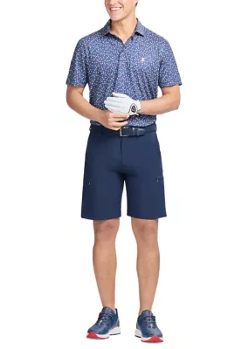 Men's Swingflex Elite Short Sleeve Printed Polo Shirt