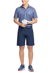 Men's Swingflex Elite Short Sleeve Printed Polo Shirt