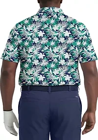 Big & Tall Swingflex Elite Short Sleeve Printed Polo Shirt