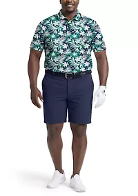 Big & Tall Swingflex Elite Short Sleeve Printed Polo Shirt