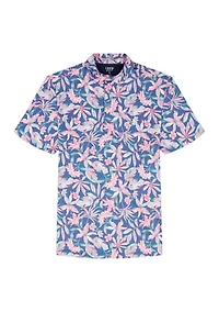 Big & Tall Golf Swingflex Elite Short Sleeve Printed Polo Shirt