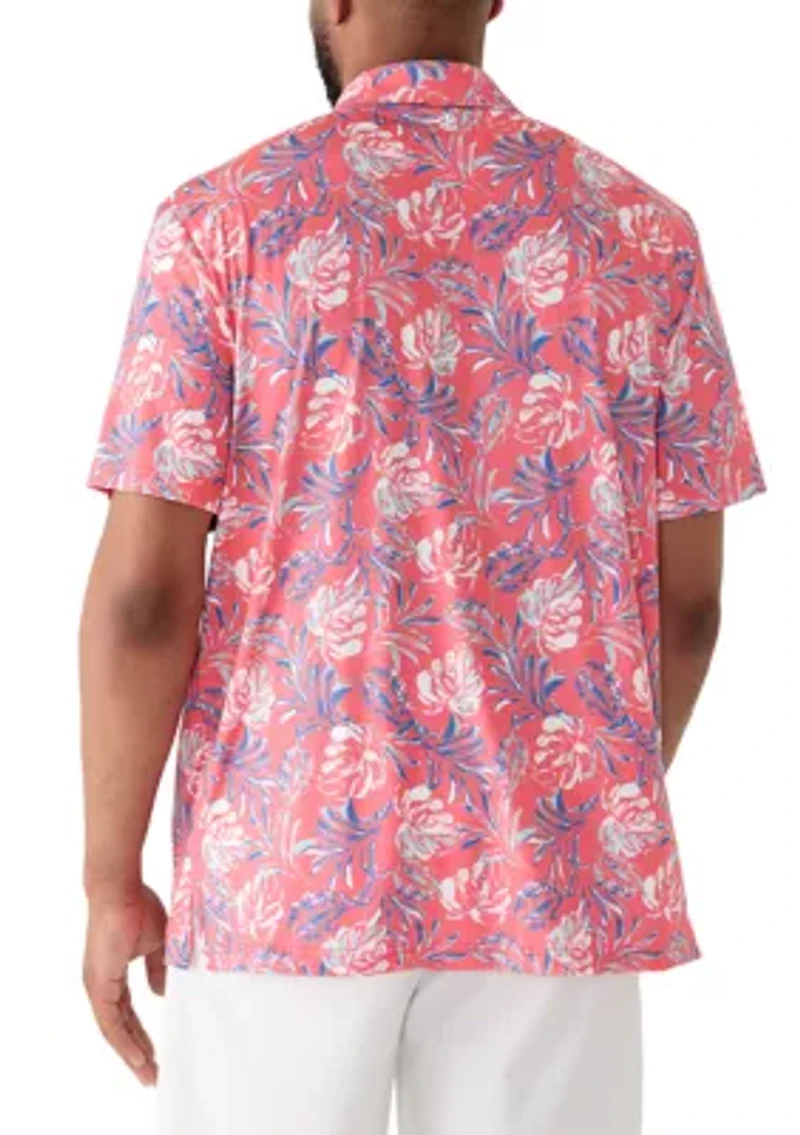 Big & Tall Golf Swingflex Elite Short Sleeve Printed Polo Shirt