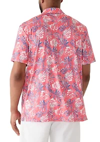 Big & Tall Golf Swingflex Elite Short Sleeve Printed Polo Shirt