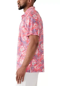 Big & Tall Golf Swingflex Elite Short Sleeve Printed Polo Shirt