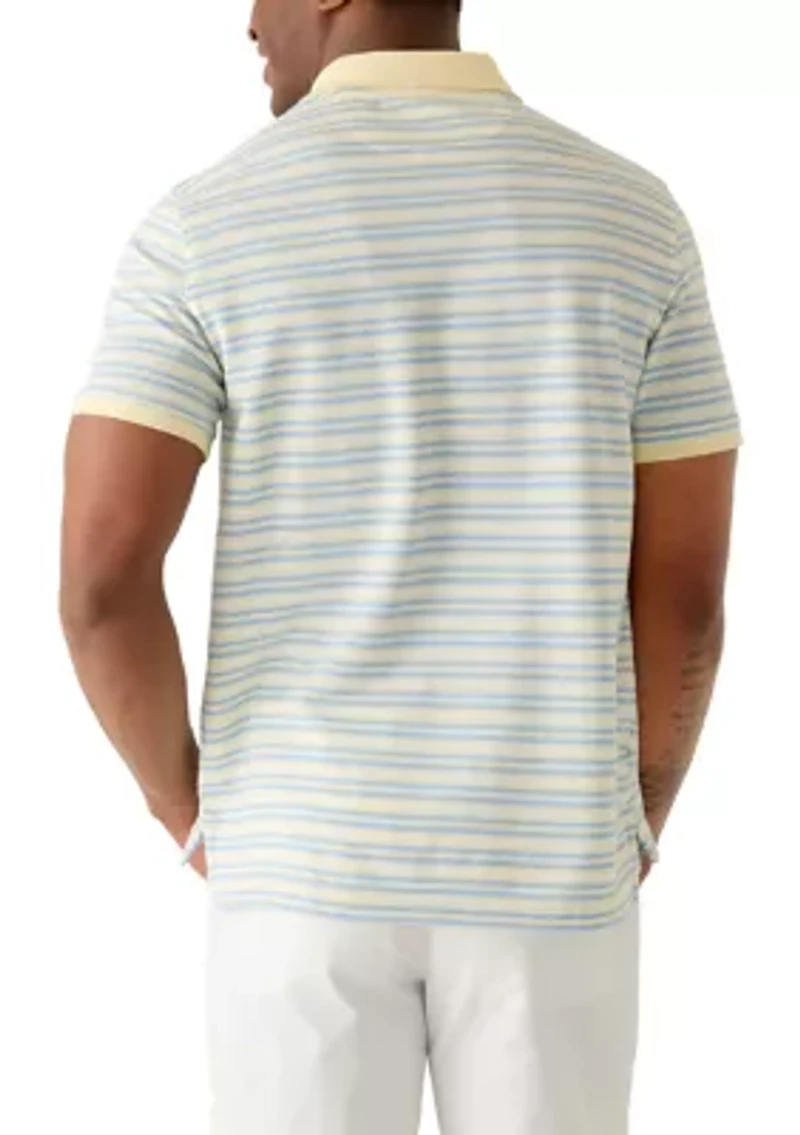 Men's Golf Swingflex Elite Short Sleeve Stripe Polo