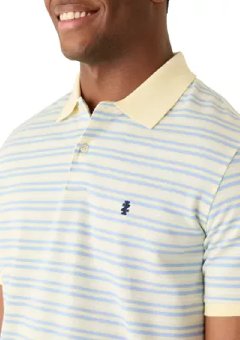 Men's Golf Swingflex Elite Short Sleeve Stripe Polo