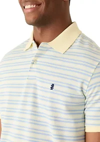 Men's Golf Swingflex Elite Short Sleeve Stripe Polo