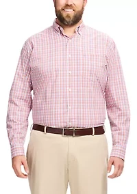 Big & Tall Long Sleeve Performance Comfort Woven Shirt