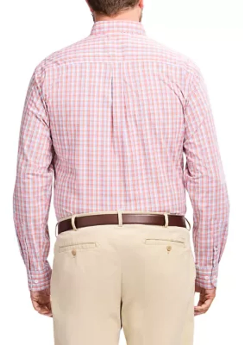 Big & Tall Long Sleeve Performance Comfort Woven Shirt