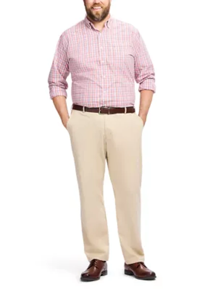 Big & Tall Long Sleeve Performance Comfort Woven Shirt