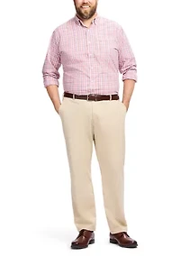 Big & Tall Long Sleeve Performance Comfort Woven Shirt