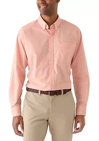 Men's Long Sleeve Performance Comfort Woven Button Down Shirt