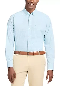 Men's Long Sleeve Performance Comfort Woven Button Down Shirt