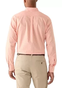 Men's Long Sleeve Performance Comfort Woven Button Down Shirt