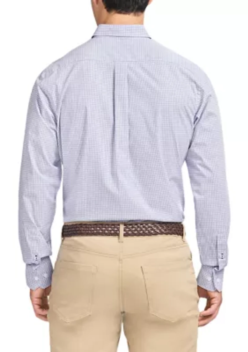 Men's Long Sleeve Performance Comfort Woven Button Down Shirt
