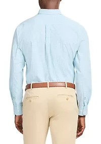 Men's Long Sleeve Performance Comfort Woven Button Down Shirt