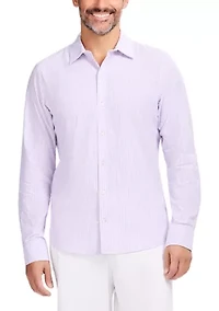 Men's Luxury Long-Sleeve Button-Down Shirt