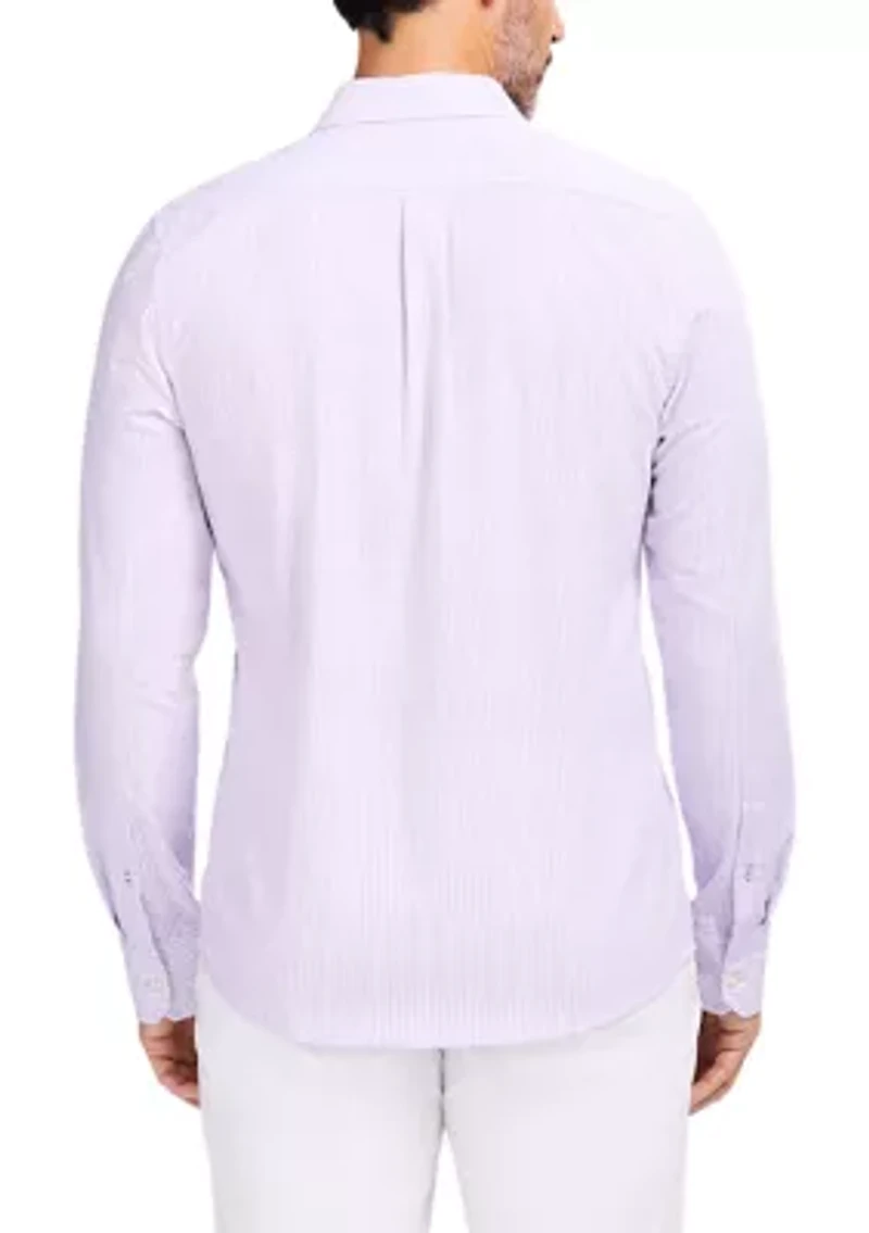 Men's Luxury Long-Sleeve Button-Down Shirt