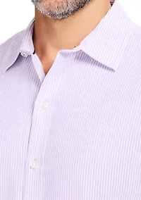 Men's Luxury Long-Sleeve Button-Down Shirt