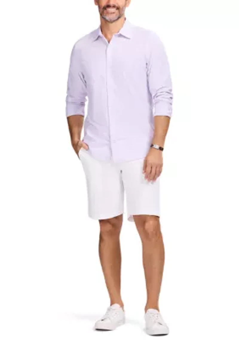 Men's Luxury Long-Sleeve Button-Down Shirt