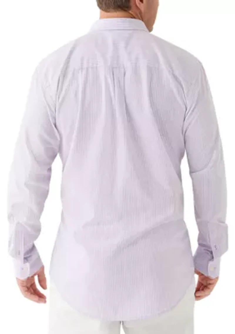 Big & Tall Long Sleeve Luxury Classic Button Down