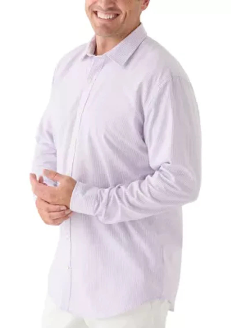 Big & Tall Long Sleeve Luxury Classic Button Down
