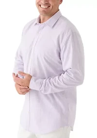 Big & Tall Long Sleeve Luxury Classic Button Down