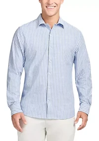 Men's Luxury Long-Sleeve Button-Down Shirt