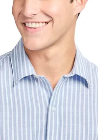 Men's Luxury Long-Sleeve Button-Down Shirt