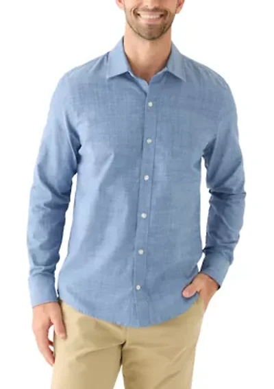 Men's Long Sleeve Lux Classic Linen Dress Shirt